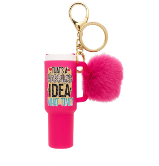 That’s A Horrible Idea- What Time? Hot Pink Mini Tumbler Keychain Pill Holder Purse & Bag Accessory Support & Spread Awareness