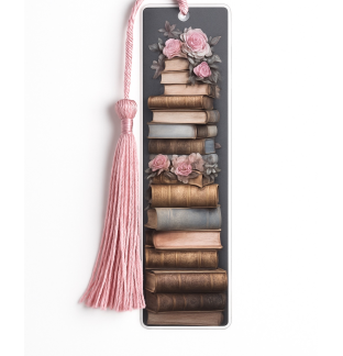 Handmade Pink Tassel Acrylic Bookmark Supporting Rare Invisible & Chronic Illness Awareness