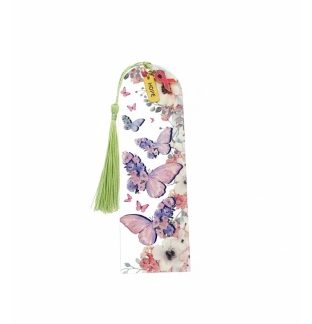 Handmade Green Tassel Butterfly Acrylic Bookmark Supporting Rare Invisible & Chronic Illness Awareness