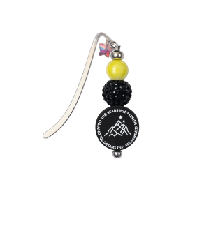 Handmade To The Stars Who Listen Yellow Black Purple Magical Star Metal Bookmark Supporting Rare Invisible & Chronic Illness Awareness