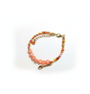 Orange Spoonie Bracelet with Spoon Charm – Chronic Illness & Rare and Invisible Disabilities Awareness Jewelry