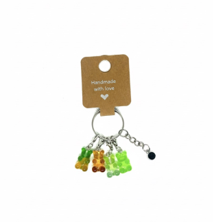 Handmade Green Gummy Bear Stitch Markers Supporting & Spreading Awareness Chronic Invisible Rare Disease