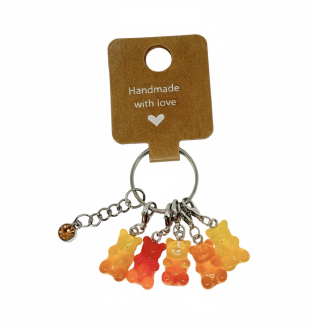 Handmade Orange Gummy Bear Stitch Markers Supporting & Spreading Awareness Chronic Invisible Rare Disease