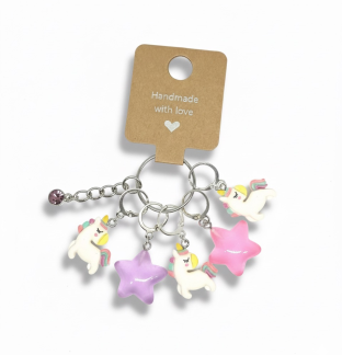 Handmade Unicorn & Star Stitch Markers Supporting & Spreading Awareness Chronic Invisible Rare Disease