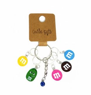 Handmade M&M Multi Color Awareness Stitch Markers Supporting & Spreading Awareness Chronic Rare Disease