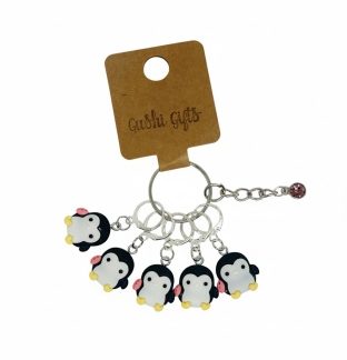 Handmade Penguin Narcolepsy Awareness Stitch Markers Supporting & Spreading Awareness Chronic Invisible Rare Disease