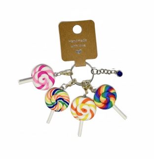 Handmade Pink Orange Yellow Multicolored Lollipop Stitch Markers Supporting & Spreading Awareness Chronic Rare & Invisible Disease Awareness