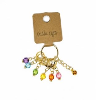 Handmade Rainbow Colored Charms Stitch Markers Supporting & Spreading Awareness Chronic Rare & Invisible Disease Autism Awareness