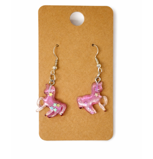 Light Purple Pink Unicorns Dangling Earrings Supporting Awareness for Chronic Rare and Invisible Illnesses