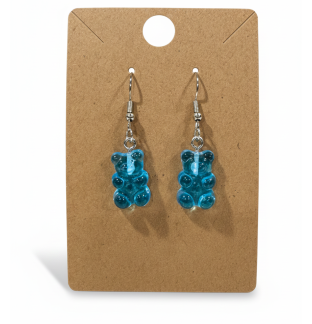 Gummy Bears Blue Earrings Supporting Awareness for Chronic Rare and Invisible Illnesses