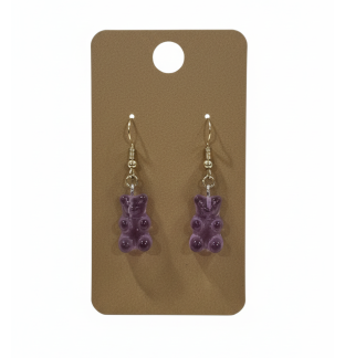 Pink Metallic Shell Dangling Earrings Supporting Awareness for Chronic Rare and Invisible Illnesses