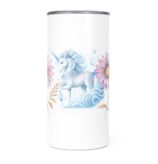 Elegant Pastel Unicorn Stainless Steel Tumbler – Inspirational Drinkware 20oz Insulated Cup