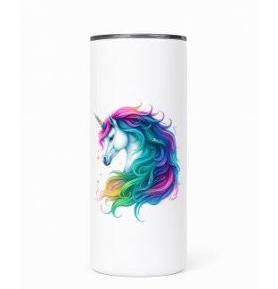 Multicolored Unicorn Stainless Steel Tumbler – Inspirational Drinkware 20oz Insulated Cup