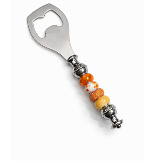 Handmade Orange Beaded Bottle Opener Supporting Awareness For Chronic Rare & Invisible Illnesses