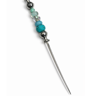 Handmade Teal Beaded Letter Opener Support & Awareness Chronic Rare & Invisible Diseases