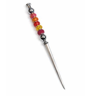 Handmade Orange Beaded Letter Opener Support & Awareness Chronic Rare & Invisible Diseases
