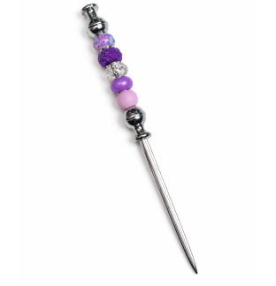 Handmade Purple Beaded Letter Opener Support & Awareness Chronic Rare & Invisible Diseases