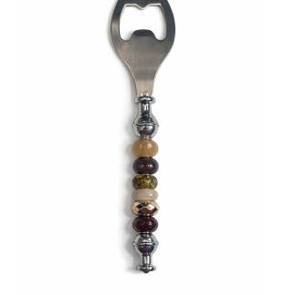 Handmade Brown Beaded Bottle Cap Opener Supporting Awareness For Chronic Rare & Invisible Illnesses